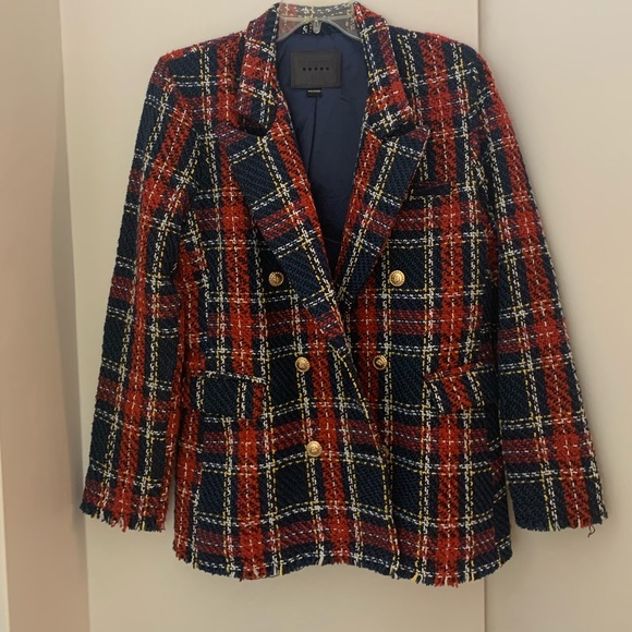 Blank NYC Double Breasted Prep School Plaid Blazer - Picture 8 of 15
